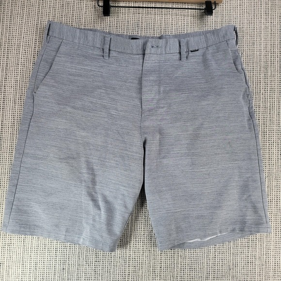 Hurley Shorts Mens 38 Golf Flat Front Stretch Chino Lightweight Summer Casual - Picture 1 of 6